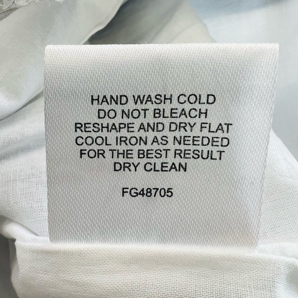 Romeo & Juliet Couture One Shoulder Ruffle Dress White Blue Striped Size S NWT - Picture 13 of 13